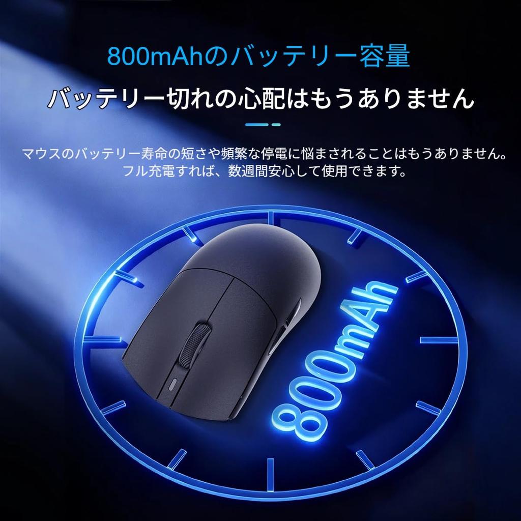 AJAZZ Japan Official AJ139P V3 MAX Gaming PAW3395 1000Hz Polling 32000 3 Connectivity Modes Magnetic Charging RGB 69g Compatible with Ideal for Gaming
