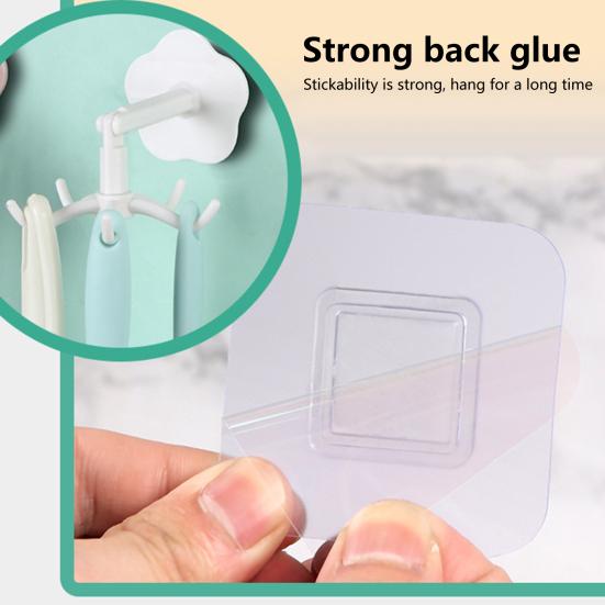 Storage Hook Punch-free 360 Degree Rotation 5 Hooks Wall Hanging Hook Towel Rack Kitchen Organizer for Bathroom