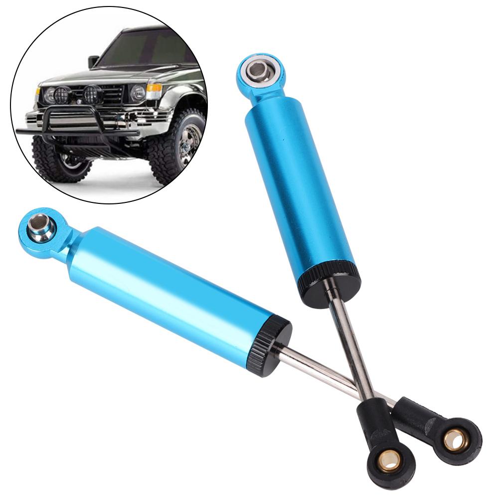 2pcs Aluminum Alloy Shock Struts Damper Fit for SCX10 TRX4 1 10 RC Car AccessoryBlue