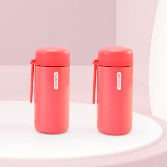 150ML Stainless Bottle Steel Insulated Vacuum Water Cup Leakproof Mini Flask with Lanyard