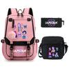 KPop Demon Hunters Korean version of student school bag children's backpack pencil bag set