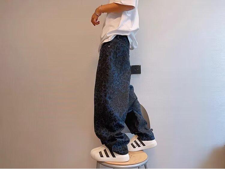 Pánské letní maskáčové overaly s širokými nohavicemi - trendy americký high street styl