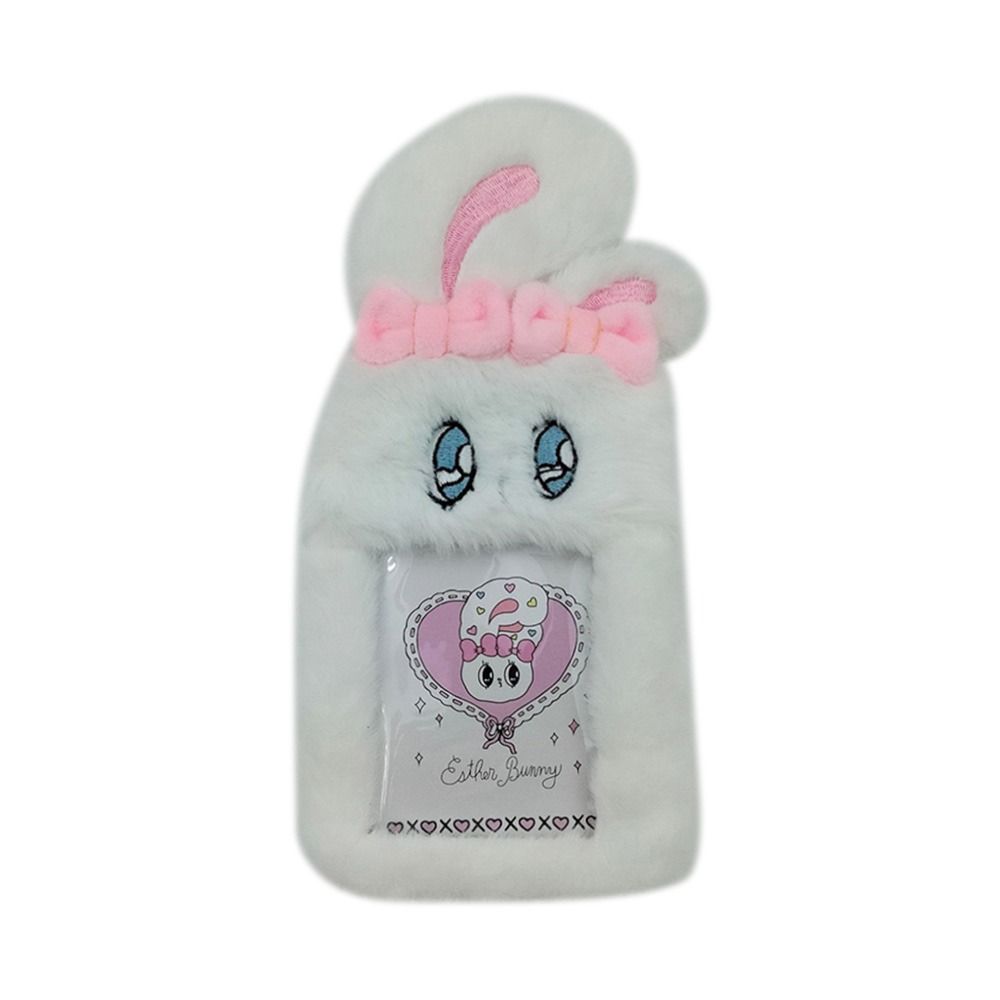 Credit ID Bus Card Case Plush Card Holder Key Ring Photo Album Card Cover Fashion ID Badge Holder