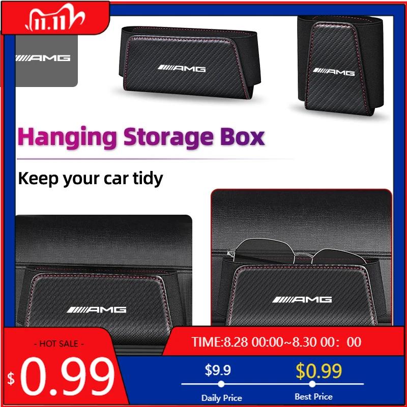 GLC GLB Car Storage Bag Storage Box Hanging Case Hanging Organizer Box For Mercedes Benz AMG A C E Class W201 W210 W108 W204 W2