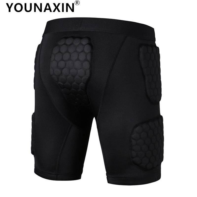 Unisex Svarta Basketshorts Fotboll Cykling Sportunderdel Anti-kollision Andningsbara Elastiska Shorts M L XL 2XL 3XL