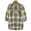 HYSTERIC GLAMOUR Made In Japan Check Pattern Five-quarter Sleeve Tunic Western Shirt Women Used