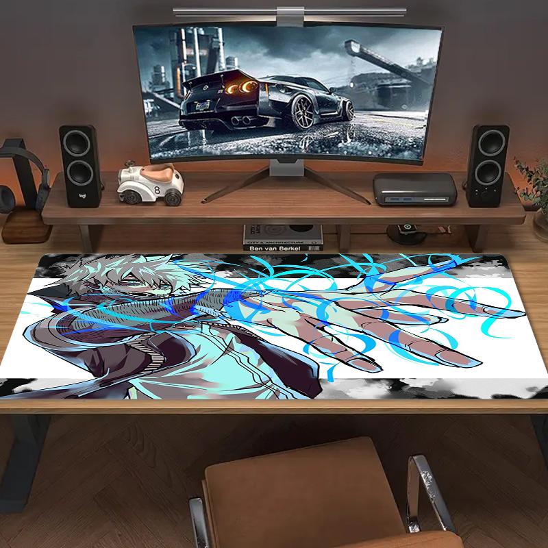 Touya Dabi Mouse Pad Large Gaming Table Cushion Nonslip Laptop Tablet Big Mousepad Xxl Mat Mini Pc Playmat With Lock Edge