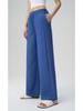 Women's High Waist Wide Leg Yoga Pants with Sun Protection and Pockets