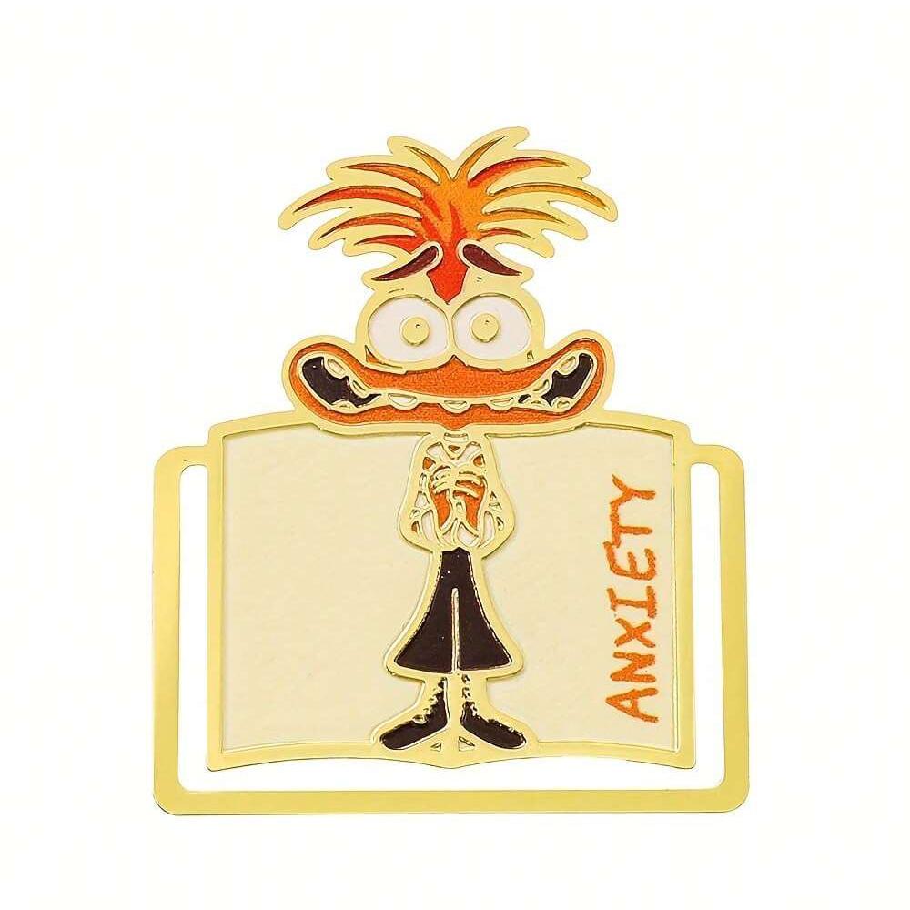 MINISO Alles steht Kopf Niedliche Lesezeichen Metall Buchseitenhalter Cartoon Fan Sammlungen für Leseratten Buchliebhaber Schulanfangsgeschenk