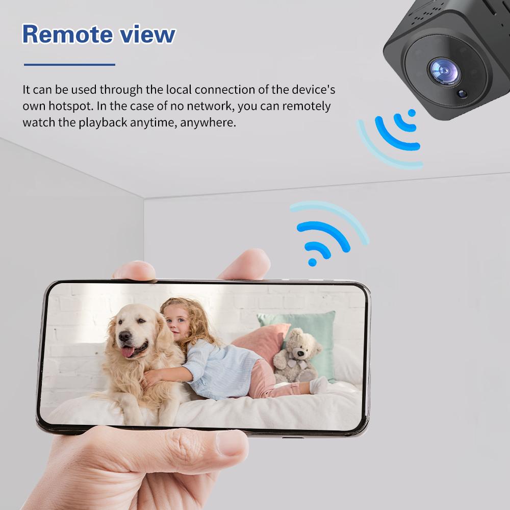 Mini Kamera Bezpieczeństwa do Domu Kamera HD 1080P Kamera Bezprzewodowa WiFi Wewnętrzna z Szerokim Kątem Widzenia Podczerwienią Noktowizja Dwukierunkowy Interkom