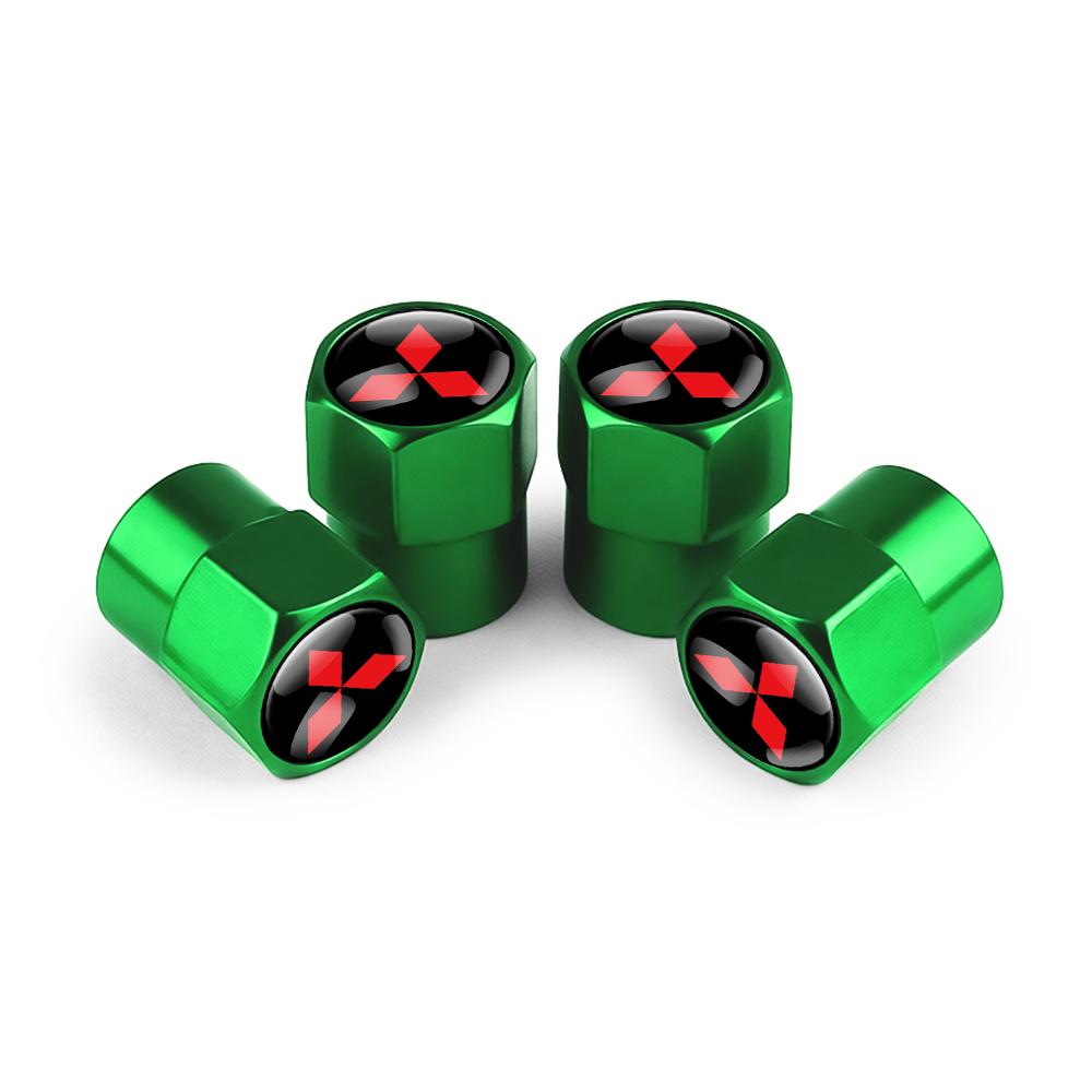 jbvr8 4Pcs Car Tire Valve Stem Air Caps Anti-theft Airtight Cover Accessories For Mitsubishi Ralliart EX ASX L200 Colt Outlander Cross