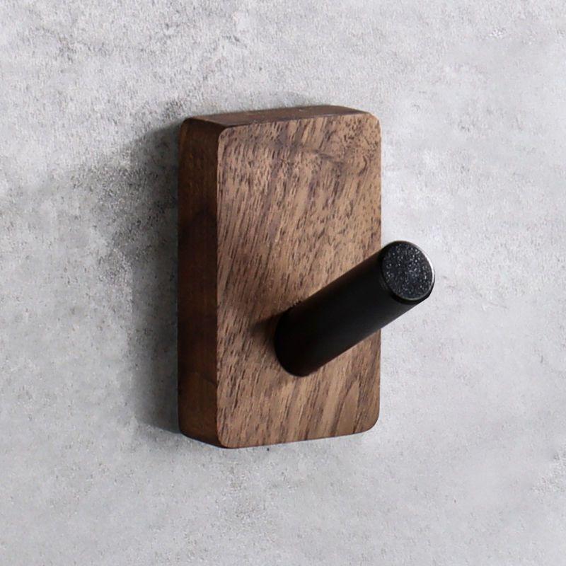 Walnuss Türhaken Kreativer Lochfreier Wandhaken Moderne Heim Wanddekorationszubehör Kleidung Handtücher Universalhaken Geschenk