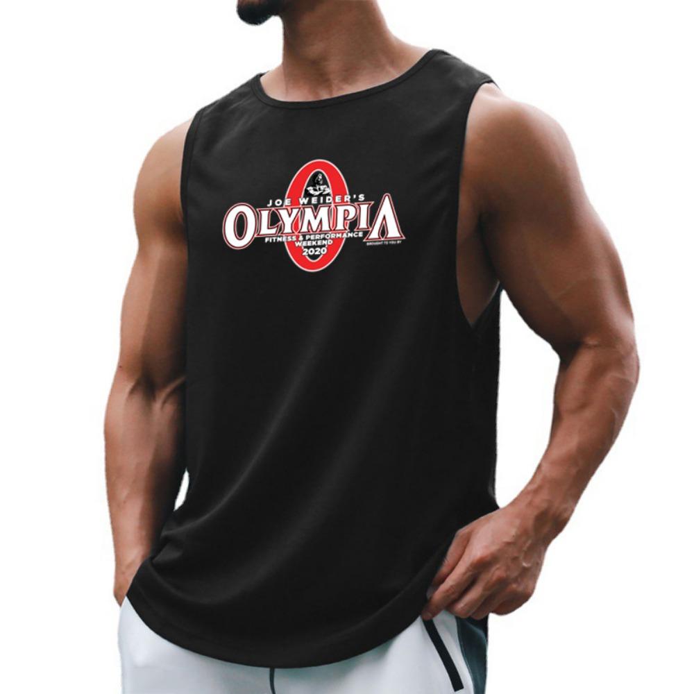 Mens Bodybuilding Gym Tank Tops Summer Fitness Clothing Mesh Quick Dry Loose Fit Sleeveless T Shirts