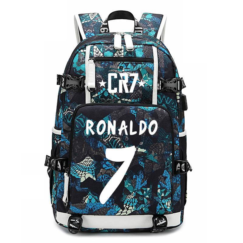 Football Star Surrounding Student Bag Camouflage Backpack Leisure Travel Mountaineering Bag