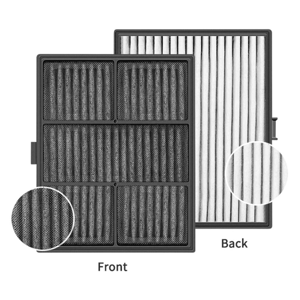 Replacement Hepa and Activated Carbons Filter for Car Air Purifiers 121637CH Model High Efficiency Filtration Tool