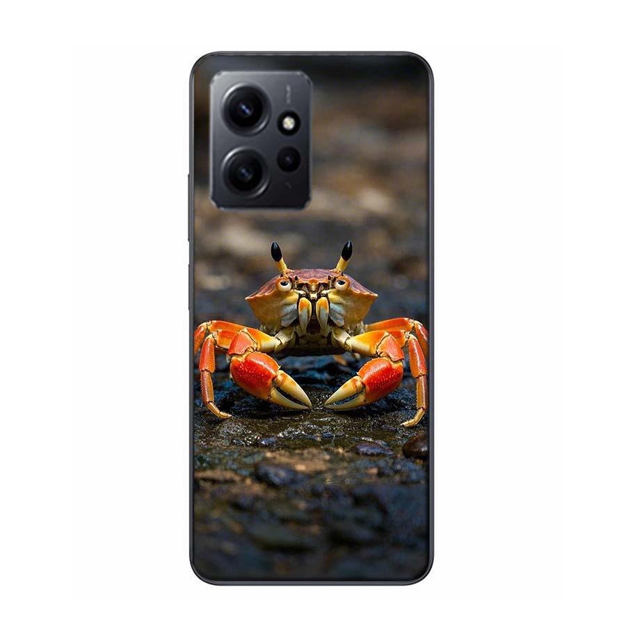 Unique Animal Crab Phone Case For Redmi 12 13C 12C 15C 9 10 10C Note 13 Pro Plus 14 15 Pro 9T 9C 9A TPU Soft Cover Clear Cell Ca