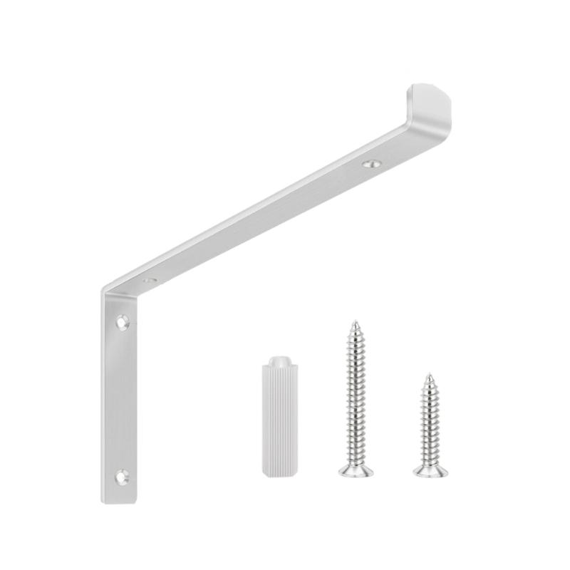 Reinforced L Shaped Wall Support Brackets Rustproof Steel Mounting Hardware for Shelves Cabinets Home Office Storage