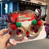 Handmade Christmas Glasses Frame Cartoon Elk Antlers Glasses Frame  New Year Dress Up