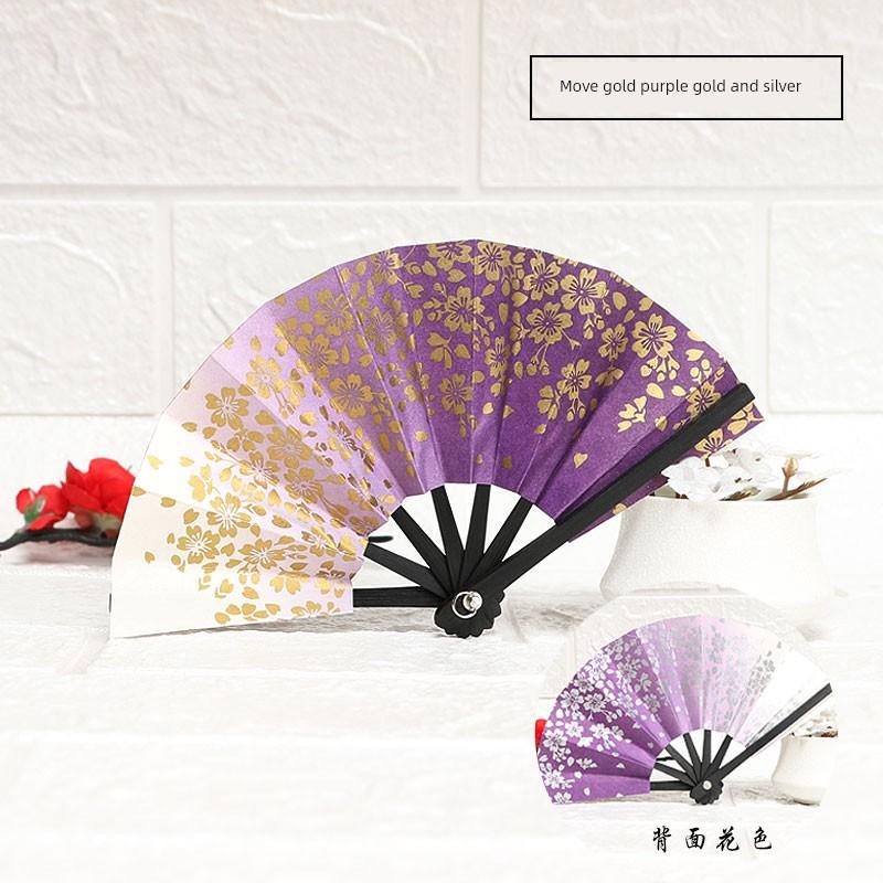 Heshantang Japanese 3-Inch Small Fan * Mini Fan Chopsticks Fan * Batwing Fan * Baby Fan * 10cm Gold 3 Colors
