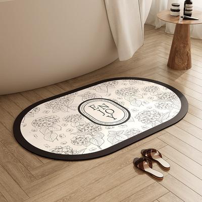 Bathroom Diatom Mud Absorbent Non-slip Toilet Toilet Can Be Scrubbed Waterproof Floor Mat Resistant To Dirty Entrance Mat