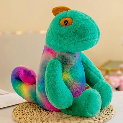 Colorful Chameleon Plush Toy Dinosaur Pillow Ugly Cute Lizard Doll Children's Gift Office Pillow