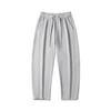 American trendy brand elastic waist scimitar sweatpants men's solid color simple and versatile loose wide leg drape casual pants men