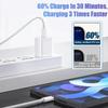PD 30W USB Cable For Apple iPhone 14 13 11 12 Pro Max XS XR X 7 8 Plus Fast Charging USB A Type C Data Cable Charger Accessories