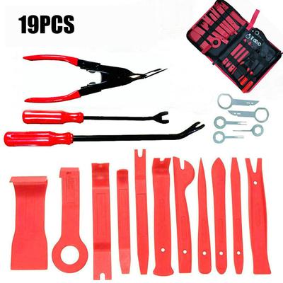 Kit d'outils de démontage de garniture de panneau de porte de voiture, kit de réparation de garniture automobile, clip de porte intérieure, outil de démontage de garniture de panneau de tableau de bord
