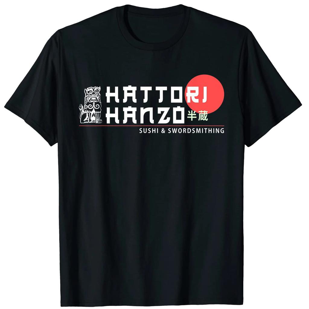 Sushi and Swordsmithing Japan Hattori Hanzo Ninja Samurai TShirt 100 Cotton ONeck Short Sleeve Casual Mens Tshirt Size S3XL