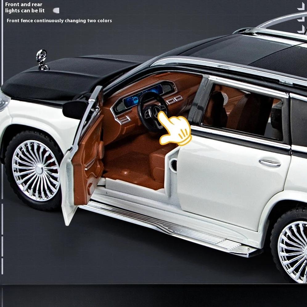 1/24 Scale Simulation Benz Maybach GLS600 Alloy SUV Diecast Metal Model Collection of Hobby Decorative Fine Ornaments Kid Toy