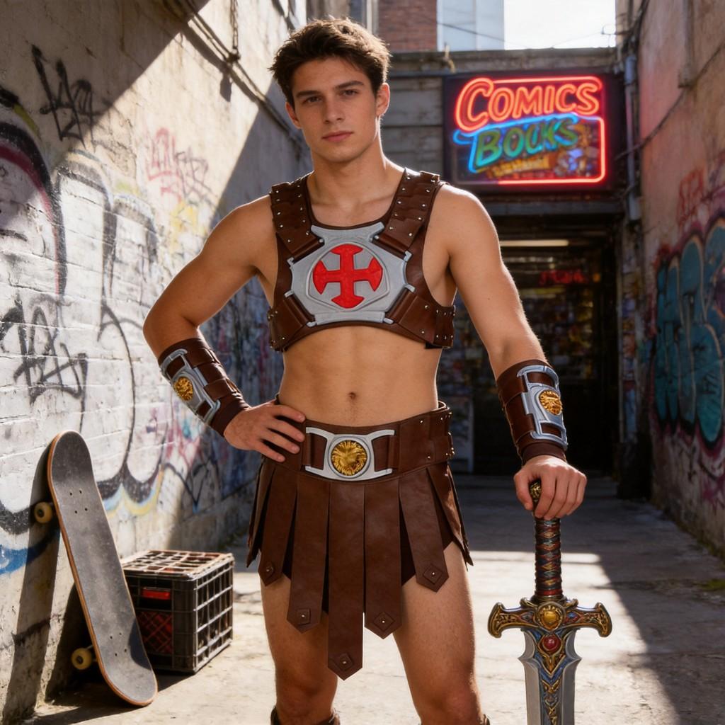 Masters Of The Universe Role Play Suit With Durable Fabric For Stage Performances