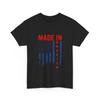 Made In America T-Shirt Patriotic USA Distressed Design Graphic Tee