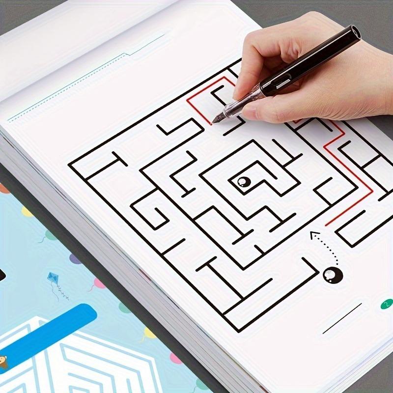 Enhancing Brain Maze Training Book - Attraction Concentration Puzzle for Adolescents