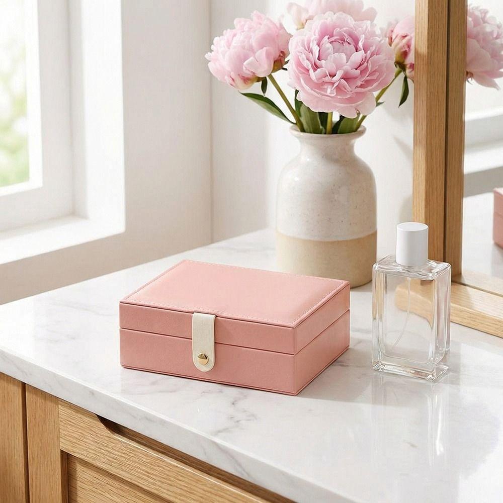 Large Capacity Jewelry Boxes Portable Jewelry Display Case Necklace Ring Earrings Organizer  Women