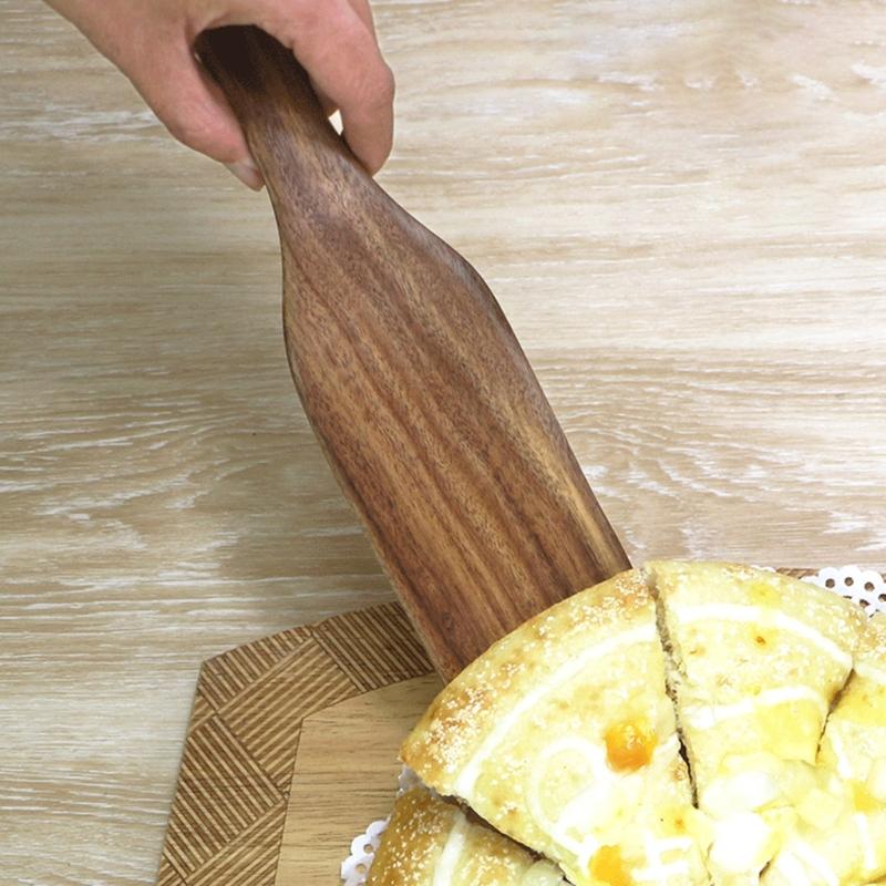 2 Piece Skinny Spurtle for Sourdough Starter, Mixing, Reaching Bottom of Jar, Dough Whisk, Wooden Spatula Kitchen Tool