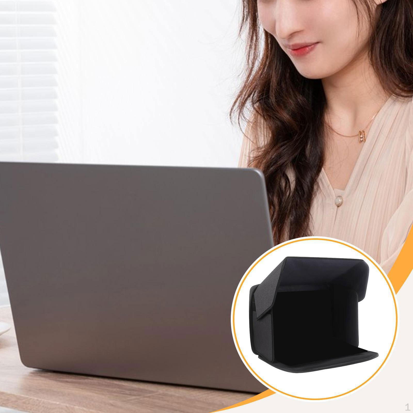 

16 Laptops Privacy Screen Hood Travel Portable Lightweight Laptop Shade Bag for Working Outside