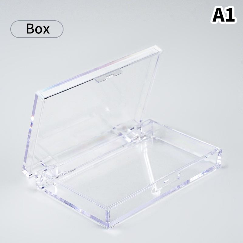 

Прозрачный пылезащитный ящик для хранения ногтей, антиокислительные упаковочные коробки, контейнер для ногтей, портативный пластиковый держатель для маникюра