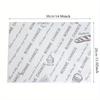 100pcs Oilproof Wax Paper Cake Bread Food Wrapper Disposable Burger Fries Baking Wax Paper Dinner Plate Greaseproof Pad Paper