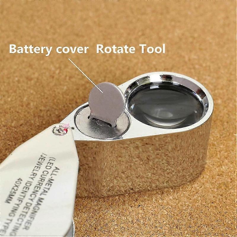 Lupa Jubilerska z Oświetleniem LED Lupa Jubilerska na Oko Szkło Optyczne Światło LED