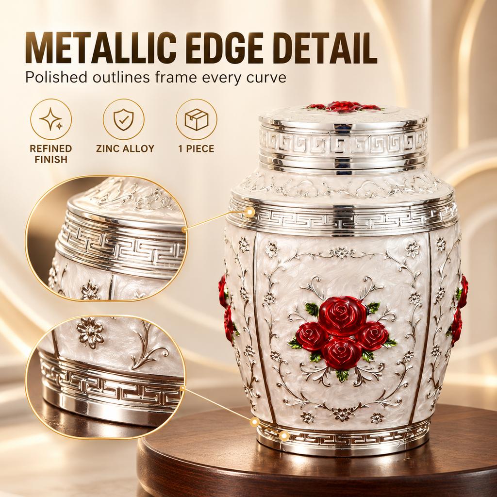 Zinc Alloy Electroplated Tea Caddy Gift