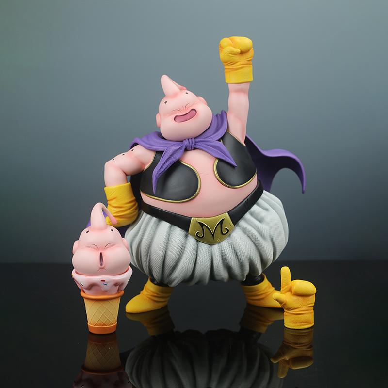 Dragon Ball Z 32Cm Anime Figure Majin Buu Fat Buu Dual-Headed Dual-Handed Pvc Action Figures Collection Model Toys Children Gift