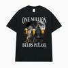 Gym One Milion Beers Wolf Meme T-Shirts Cringe Werewolf Meme Edgy Dark Humor T Shirts Men Women Fashion Casual Oversized T Shirt