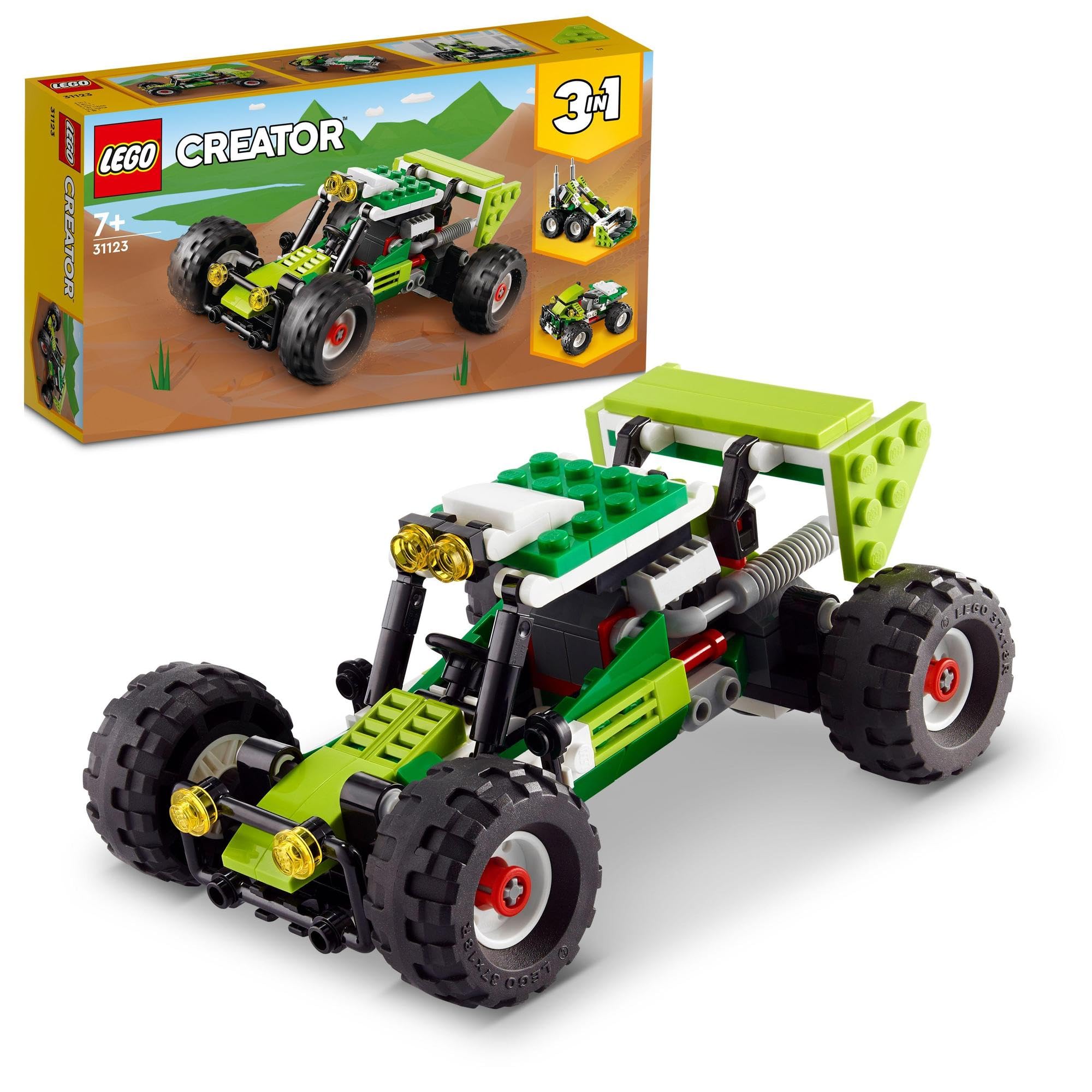 LEGO Creator Внедорожный багги 31123, отличный подарок для мальчиков и девочек от 7 лет.