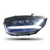 09-11 Toyota Highlander Matrix LED Headlight Assembly with Ice Blue LED DRL