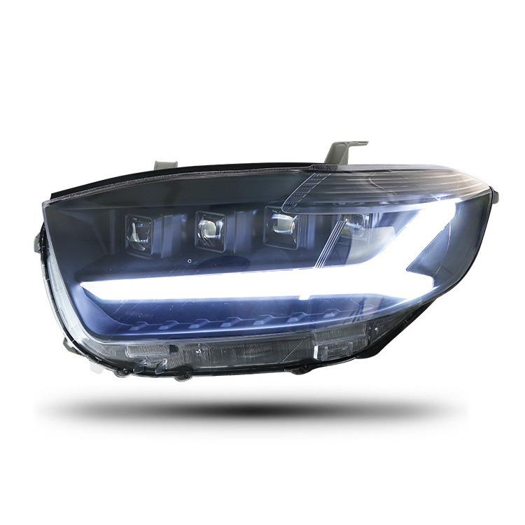 09-11 Toyota Highlander Matrix LED Headlight Assembly with Ice Blue LED DRL