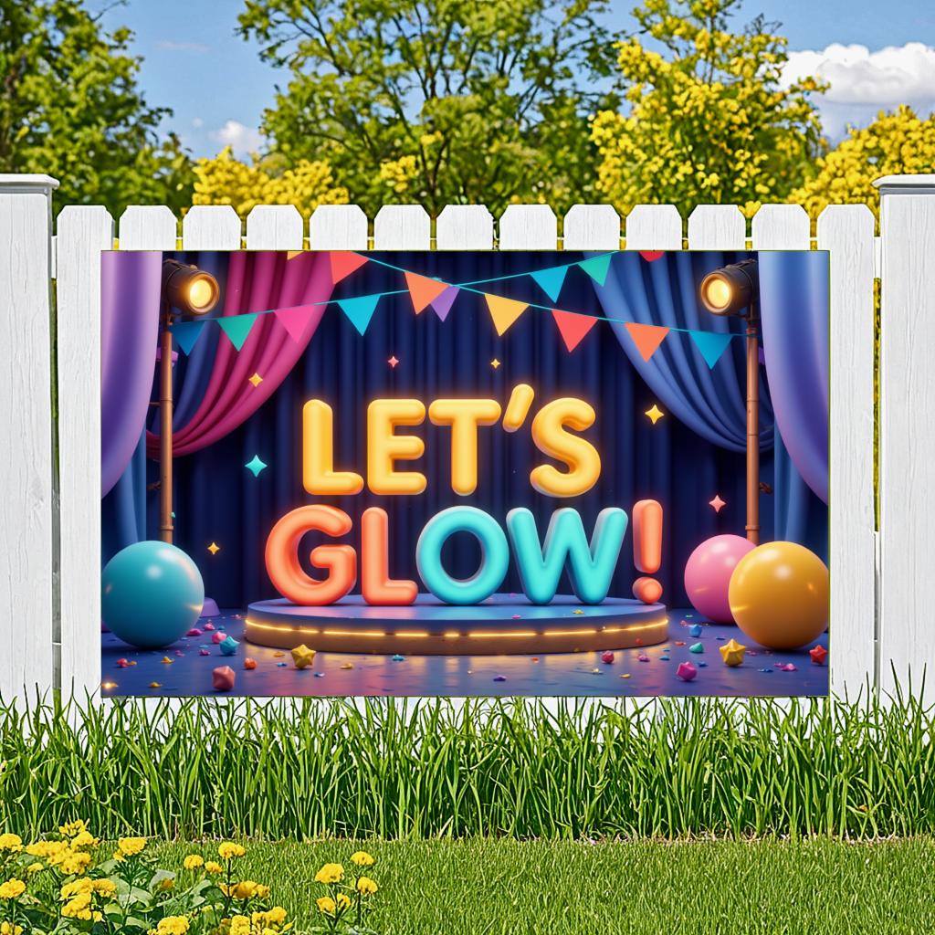 Photo Prop LED Neon Banner Party Decoration Glow Effect Neon Sign For Festival Decoration Party Celebration Night Event