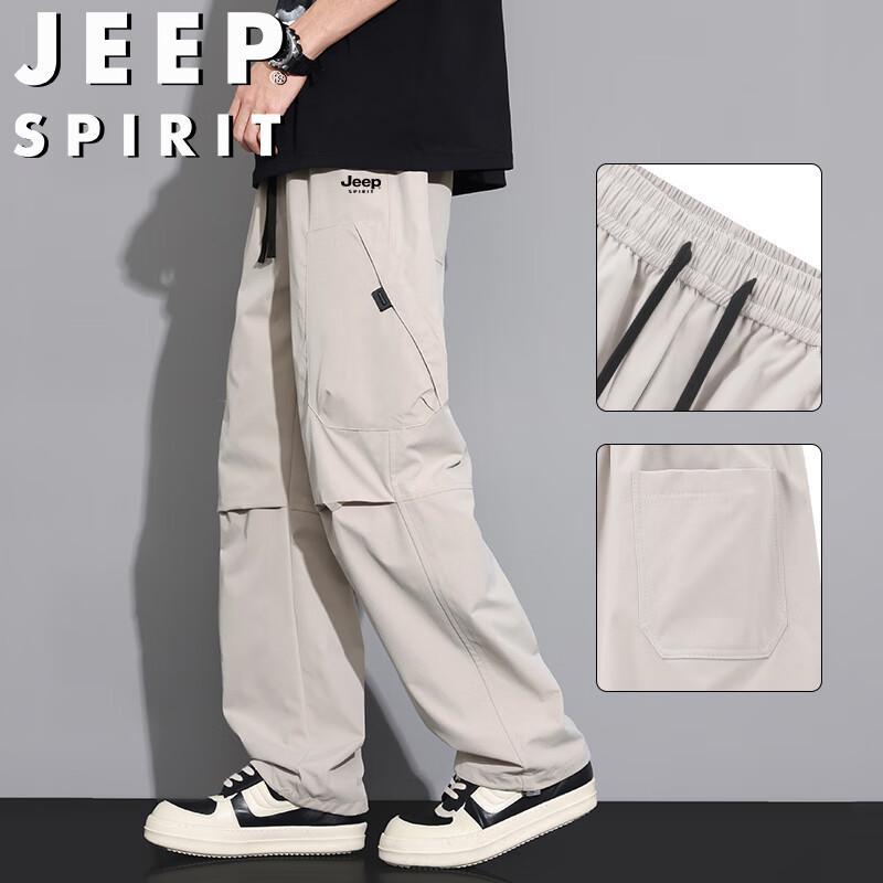 JEEP SPIRIT Herren Locker Geschnittene Gerade Bein Freizeithose Arbeitshose