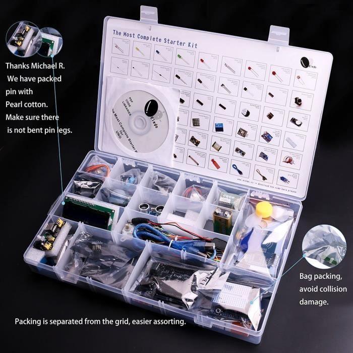 Starter-Kit - Elegoo - UNO R3 - Vollständig - Bedienungsanleitung auf Französisch - Arduino-kompatibel