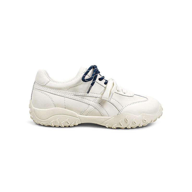 

Версия из коровьей кожи~ женские новые повседневные туфли на шнуровке на толстой подошве с внутренней высотой, увеличивающей рост 40