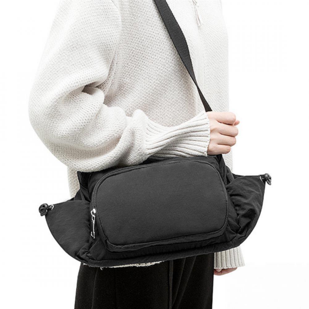 New Arrivals Open Run Unisex Waterproof Crossbody Bag Black